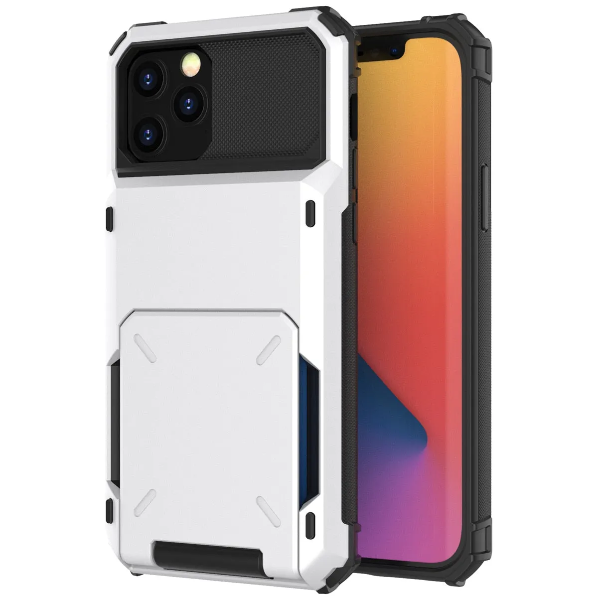 Card Slots Wallet Case Cover for iPhone 13