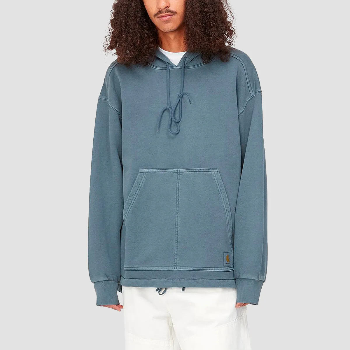 Carhartt WIP Arling Pullover Hoodie Storm Blue Garment Dyed