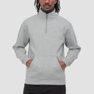 Carhartt WIP Chase Neck Zip Sweat Grey Heather/Gold