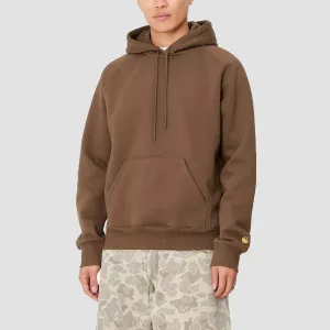 Carhartt WIP Chase Sweat Pullover Hoodie Chocolate/Gold