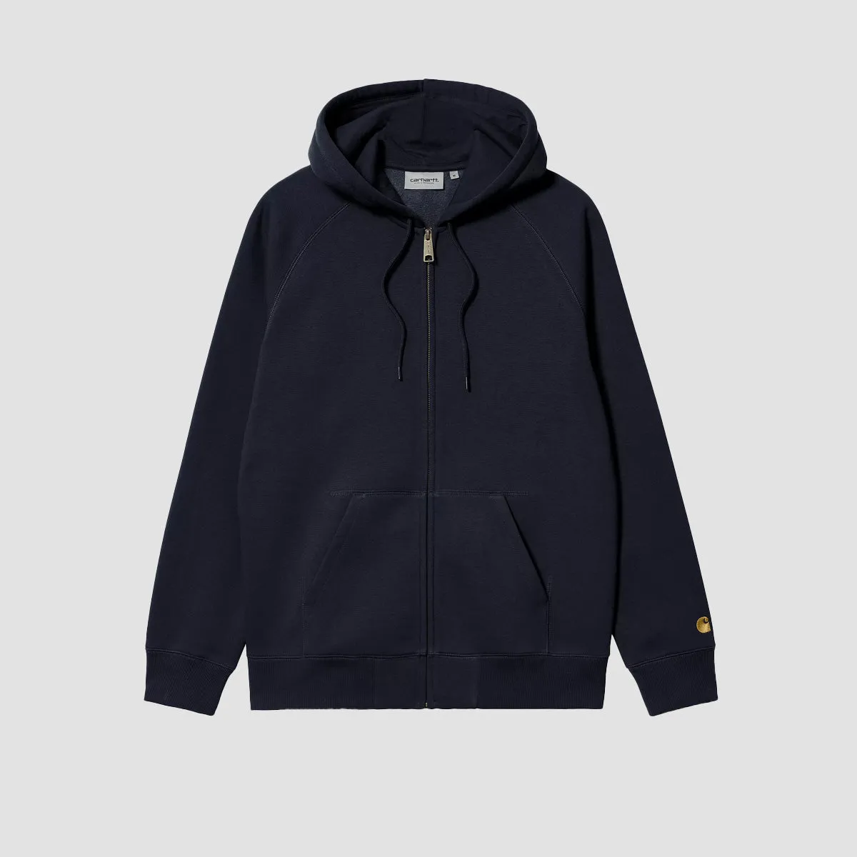 Carhartt WIP Chase Zip Hoodie Dark Navy/Gold