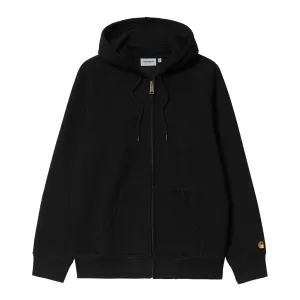 CARHARTT WIP HOODED CHASE JACKET - BLACK/GOLD