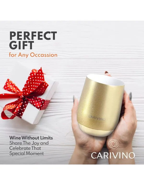 Carivino Luxury Wine Tumbler - Gold