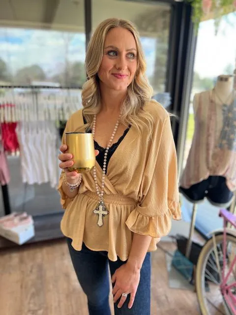 Carivino Luxury Wine Tumbler - Gold