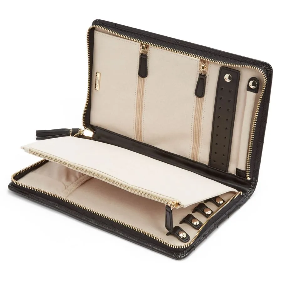 Caroline Large Jewelry Portfolio - Black