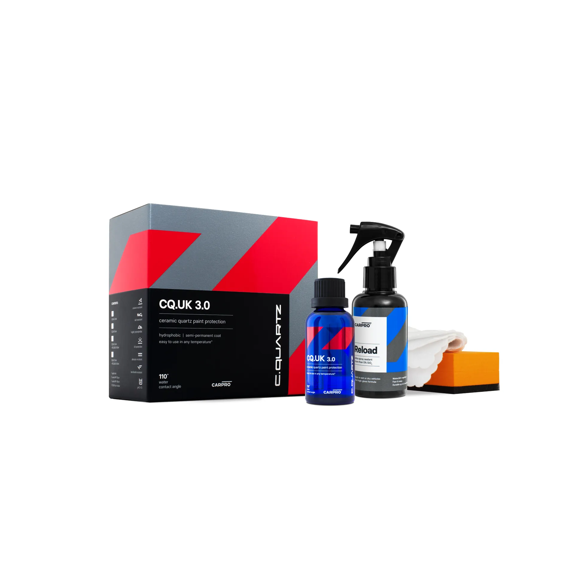 CarPro CQuartz UK 3.0 Ceramic Coating 50ml Kit with Reload