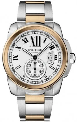 Cartier - Calibre de Cartier Automatic Steel and Pink Gold