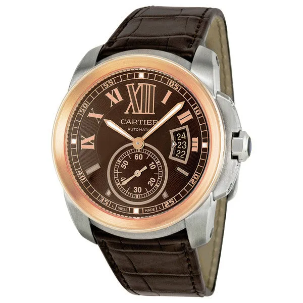 Cartier - Calibre de Cartier Automatic Steel and Pink Gold