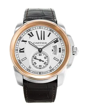 Cartier - Calibre de Cartier - Stainless Steel and Rose Gold