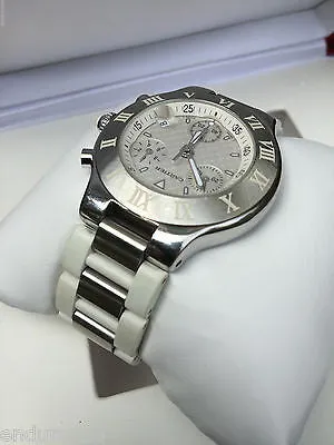 CARTIER MUST 21 CHRONOSCAPH MENS 38 mm SWISS QUARTZ WATCH Ref W10184U2 Case 2424