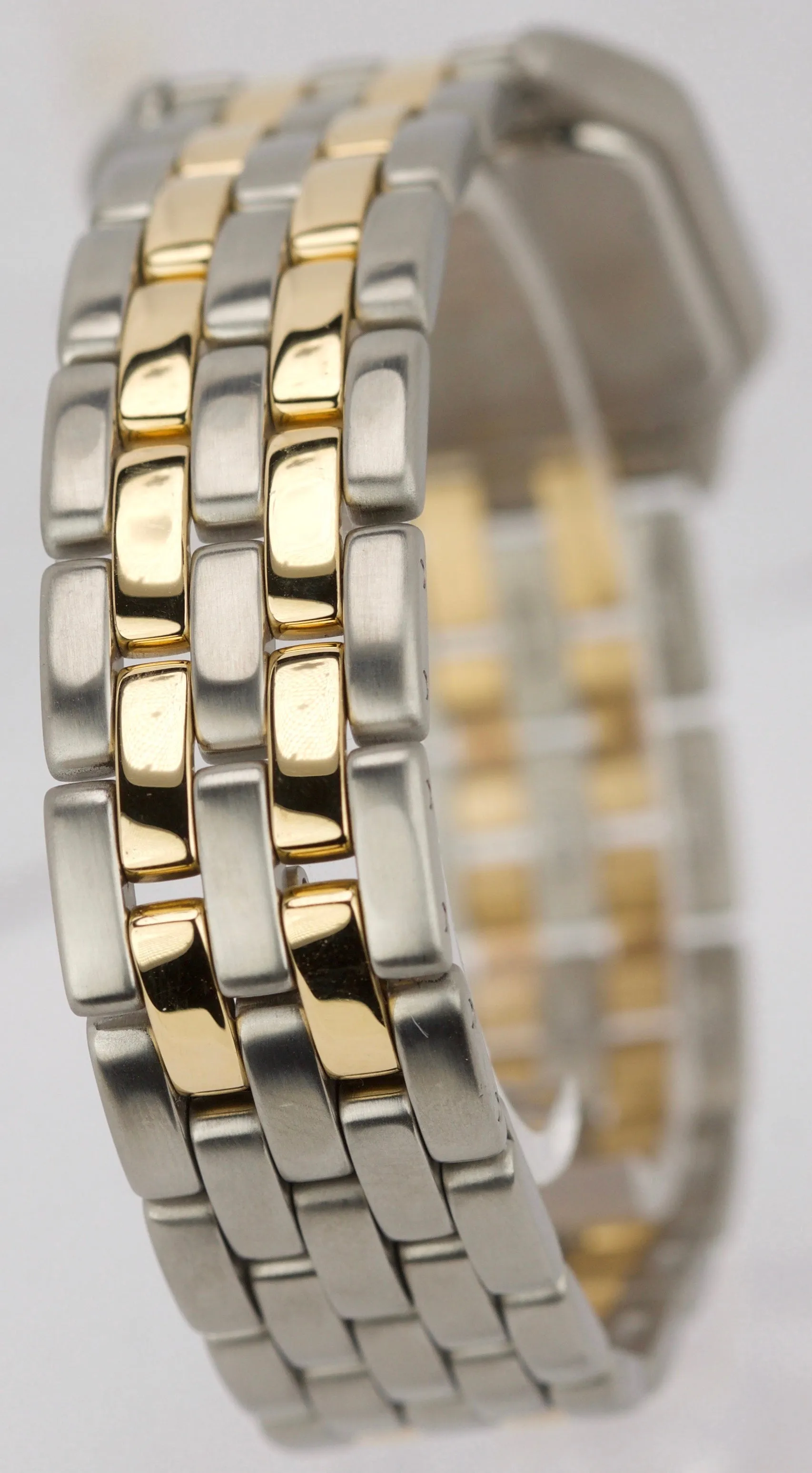 Cartier Panthere Jumbo Two Tone Gold Two Row Ivory 29mm Quartz Date Watch 8395