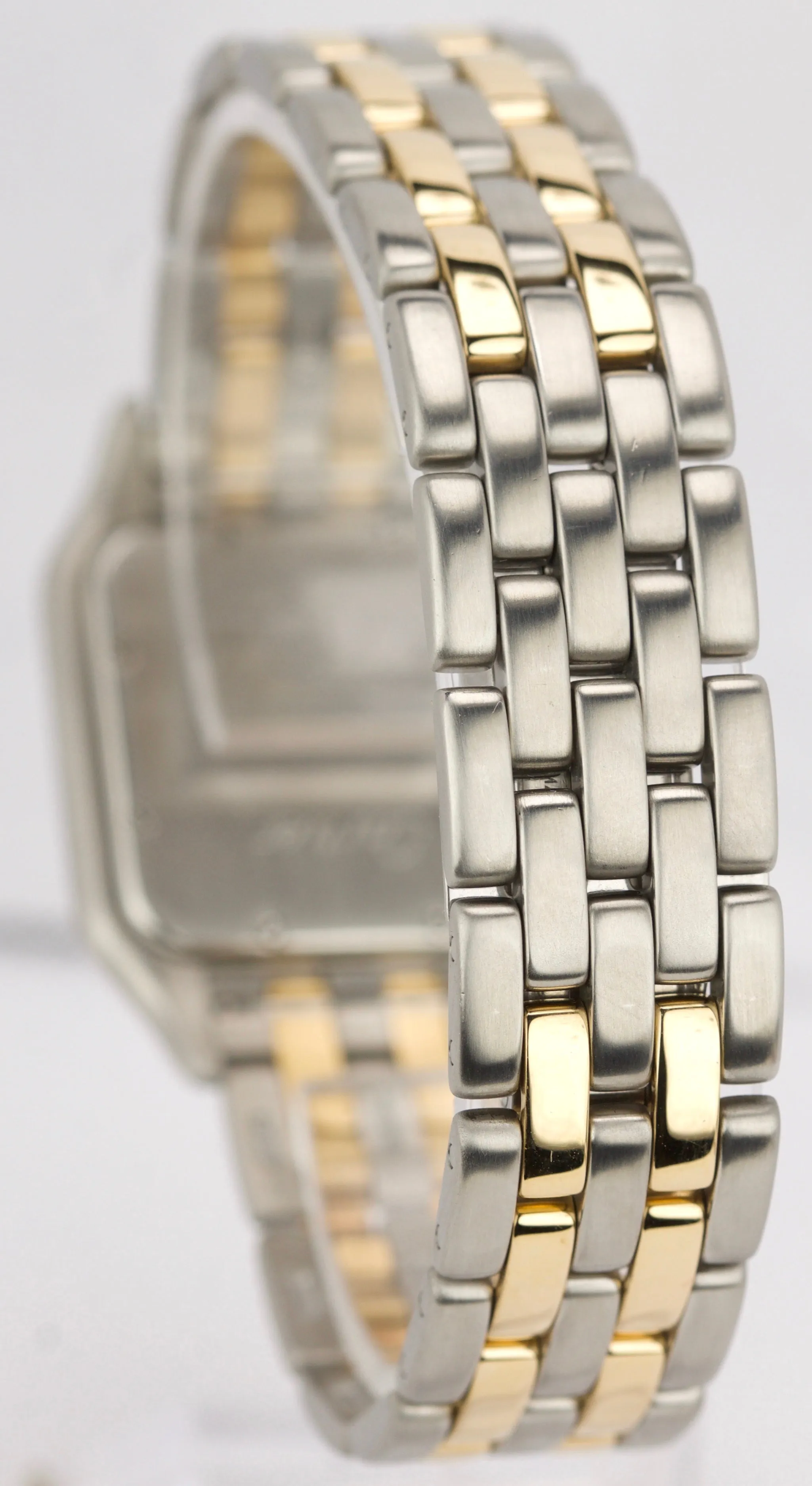 Cartier Panthere Jumbo Two Tone Gold Two Row Ivory 29mm Quartz Date Watch 8395