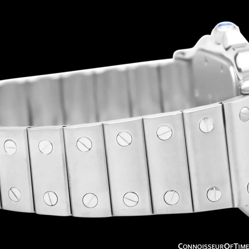Cartier Santos Galbee Mens Midsize Unisex Watch with Date - Stainless Steel