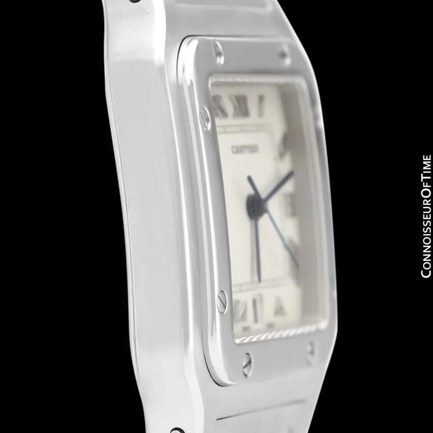 Cartier Santos Galbee Mens Midsize Unisex Watch with Date - Stainless Steel