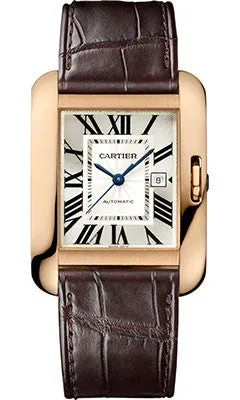 Cartier - Tank Anglaise Pink Gold - Alligator Strap