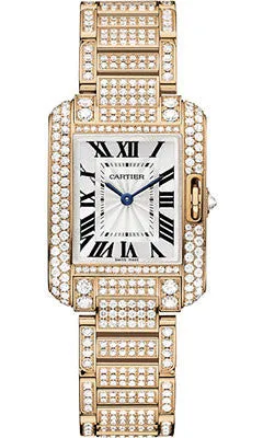 Cartier - Tank Anglaise Pink Gold With Diamonds