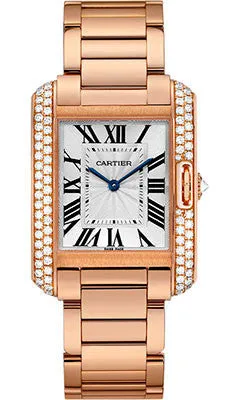 Cartier - Tank Anglaise Pink Gold With Diamonds