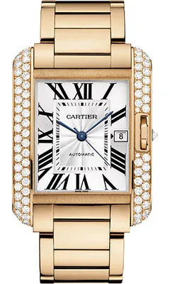 Cartier - Tank Anglaise Pink Gold With Diamonds