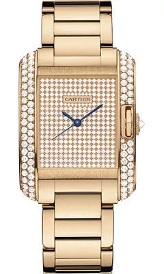 Cartier - Tank Anglaise Pink Gold With Diamonds