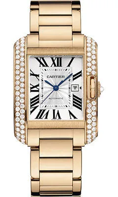 Cartier - Tank Anglaise Pink Gold With Diamonds