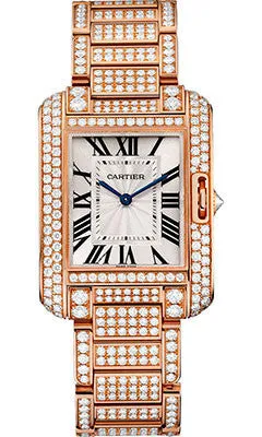 Cartier - Tank Anglaise Pink Gold With Diamonds
