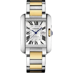 Cartier - Tank Anglaise - Stainless Steel and Yellow Gold