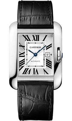 Cartier - Tank Anglaise White Gold - Alligator Strap