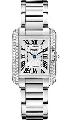 Cartier - Tank Anglaise White Gold With Diamonds