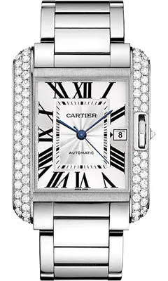 Cartier - Tank Anglaise White Gold With Diamonds