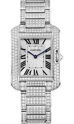 Cartier - Tank Anglaise White Gold With Diamonds