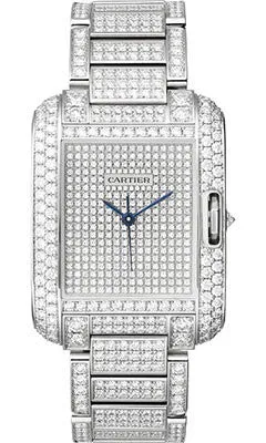 Cartier - Tank Anglaise White Gold With Diamonds