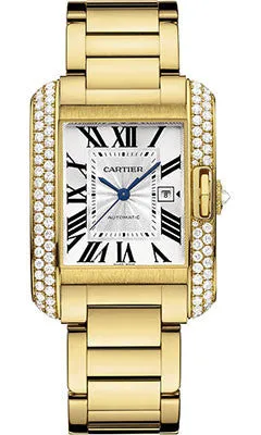 Cartier - Tank Anglaise Yellow Gold With Diamonds
