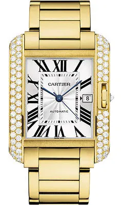 Cartier - Tank Anglaise Yellow Gold With Diamonds