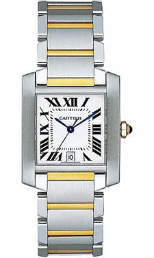 Cartier - Tank Francaise Large - Steel and Yellow Gold