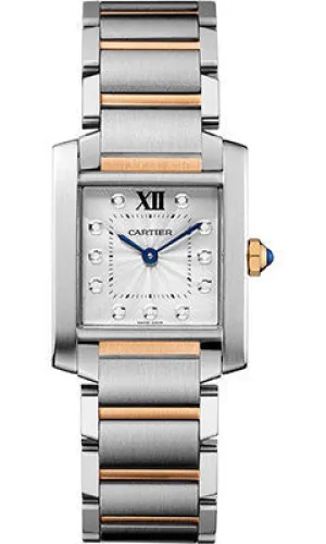 Cartier - Tank Francaise Medium - Steel and Pink Gold