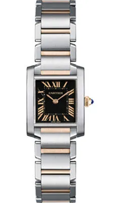 Cartier - Tank Francaise Small - Steel and Pink Gold