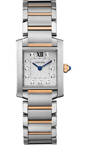 Cartier - Tank Francaise Small - Steel and Pink Gold