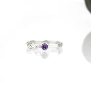 Cascade Ring with Amethyst