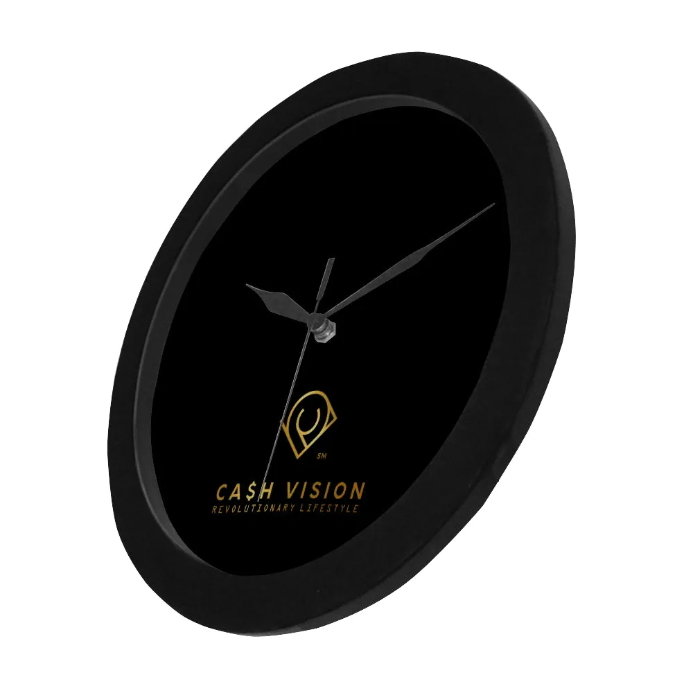 Cash Vision Wall Clock - Black