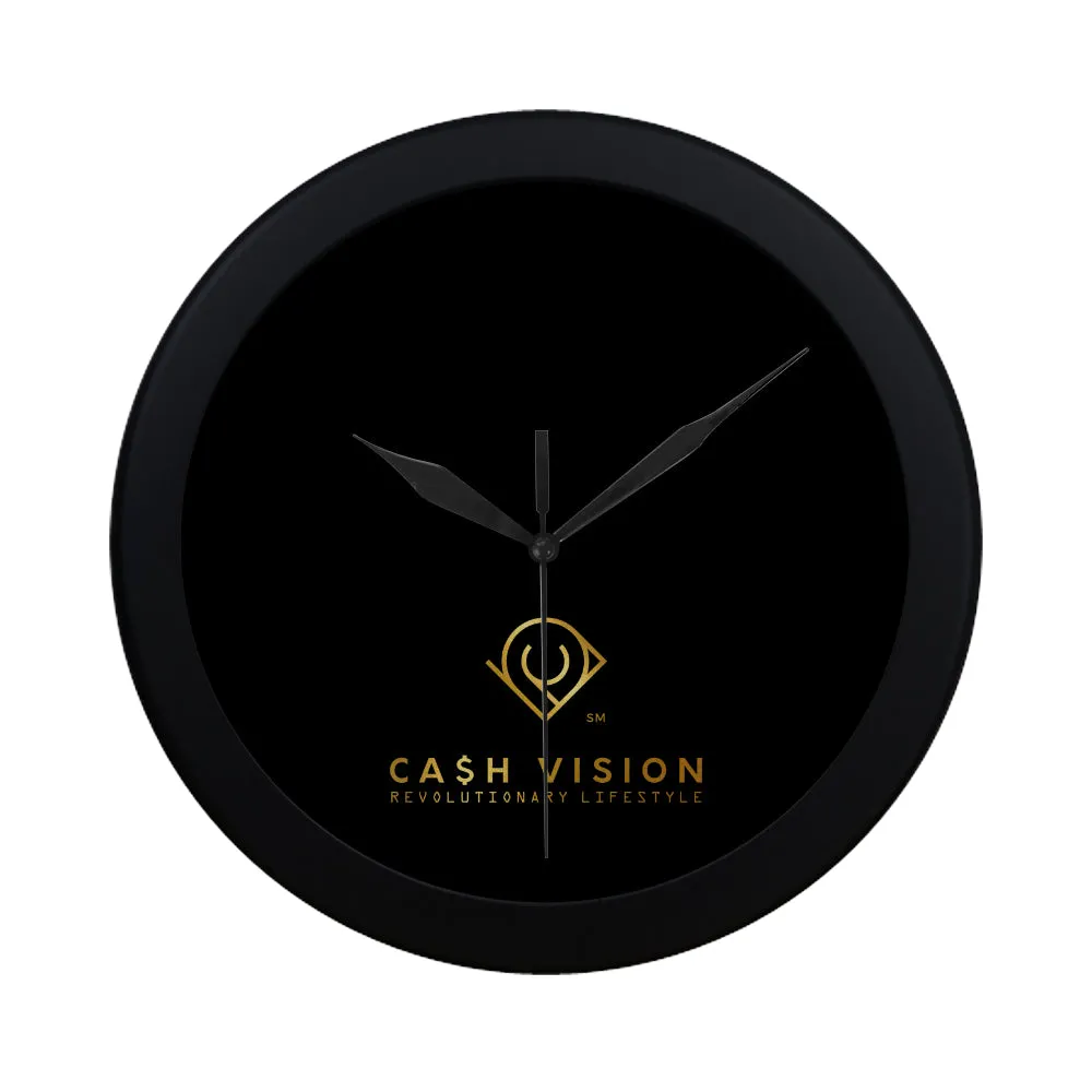 Cash Vision Wall Clock - Black