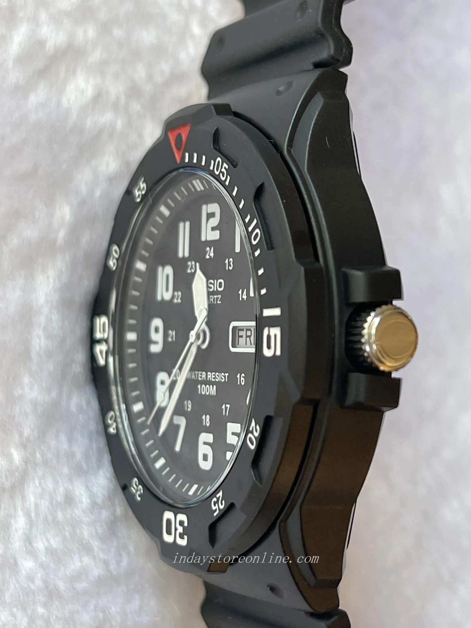 Casio Analog Men's Watch MRW-200H-1B Standard Black Resin Strap Watch Plexiglass