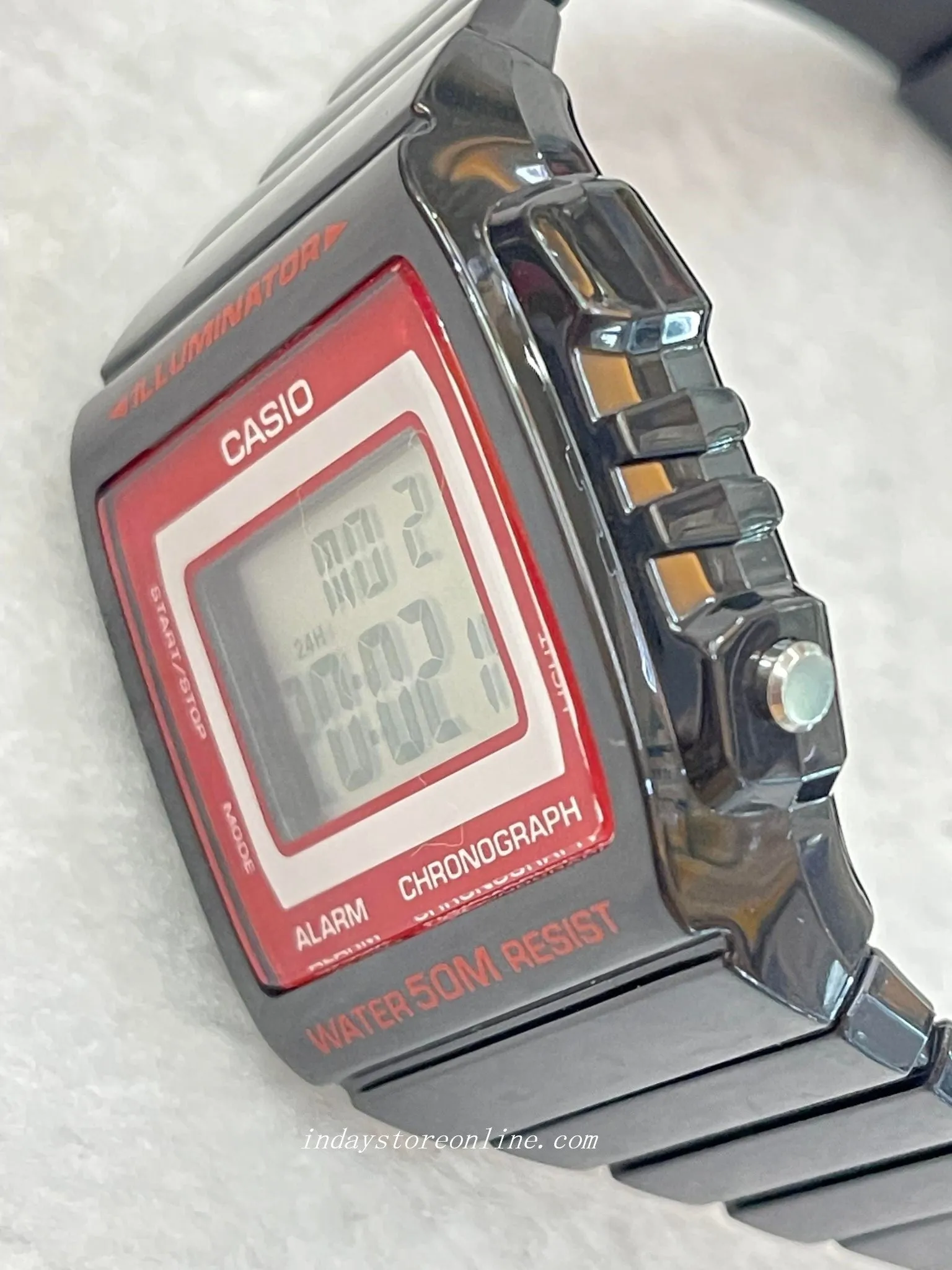 Casio Digital Women's Watch W-215H-1A2 Digital Resin Band Resin Glass Battery Life: 7 years
