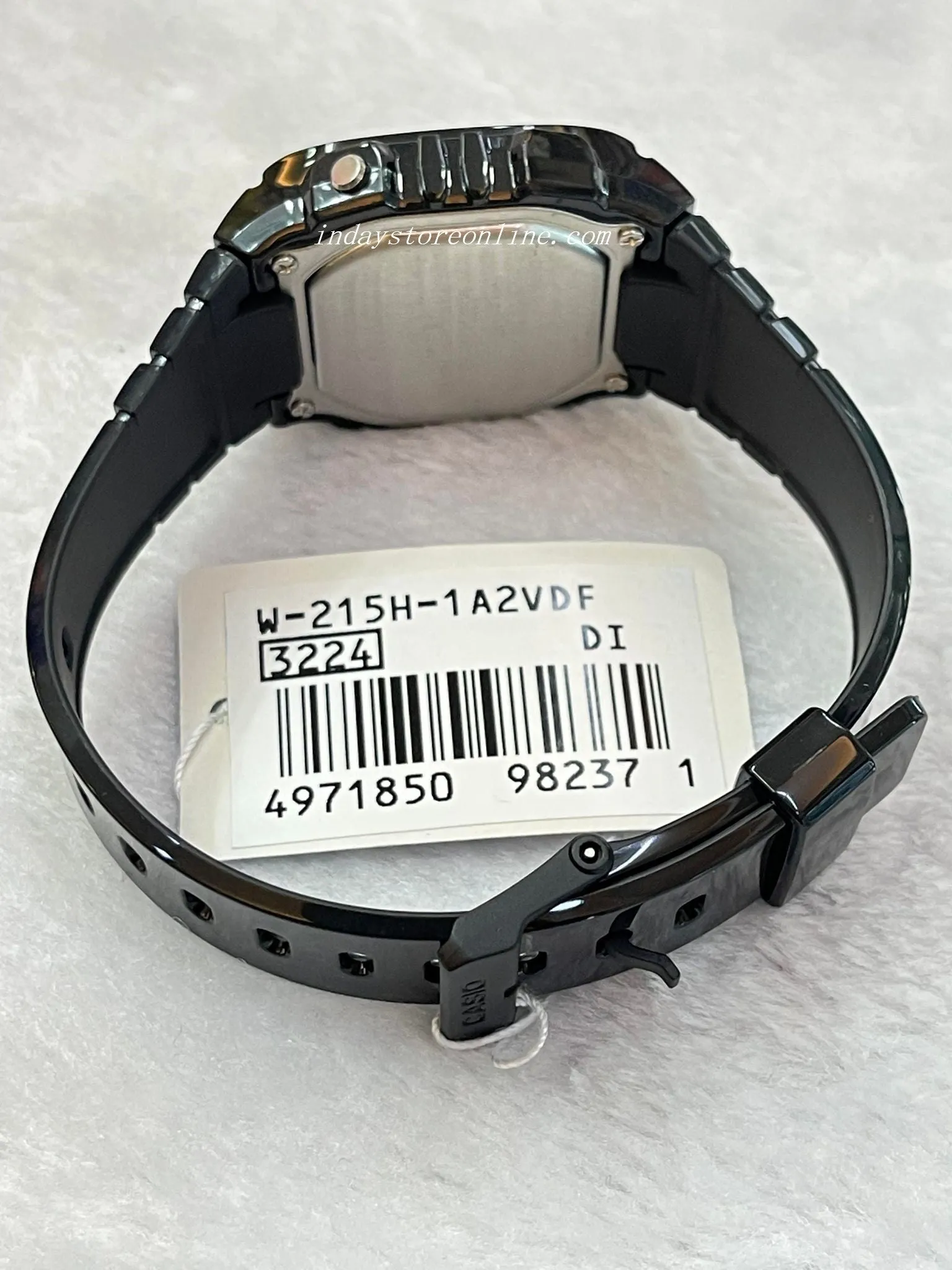 Casio Digital Women's Watch W-215H-1A2 Digital Resin Band Resin Glass Battery Life: 7 years