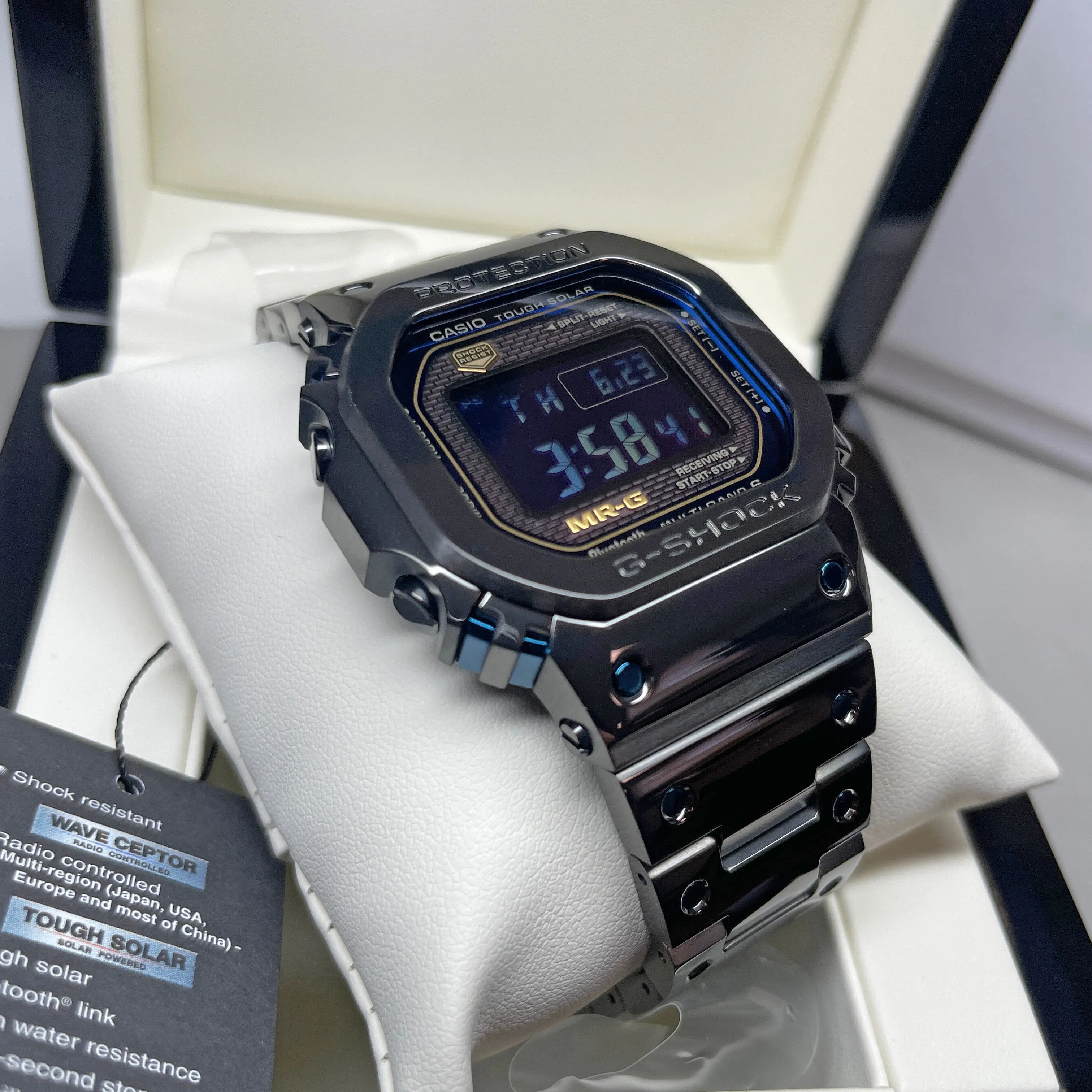 Casio G-SHOCK MRG "Ao Zumi" Blue Black Titanium Square MRGB5000-BA1 Watch Limited Edition