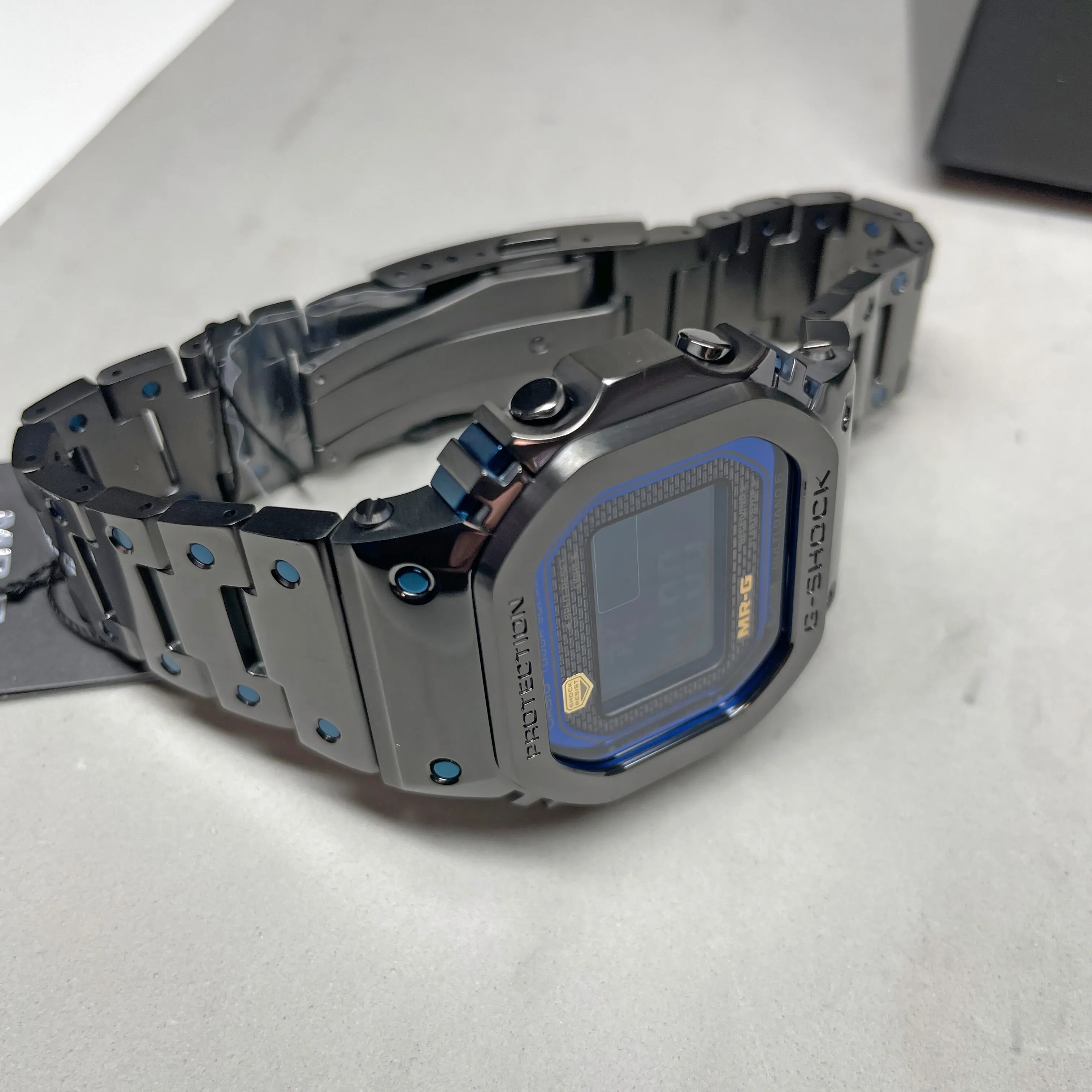 Casio G-SHOCK MRG "Ao Zumi" Blue Black Titanium Square MRGB5000-BA1 Watch Limited Edition