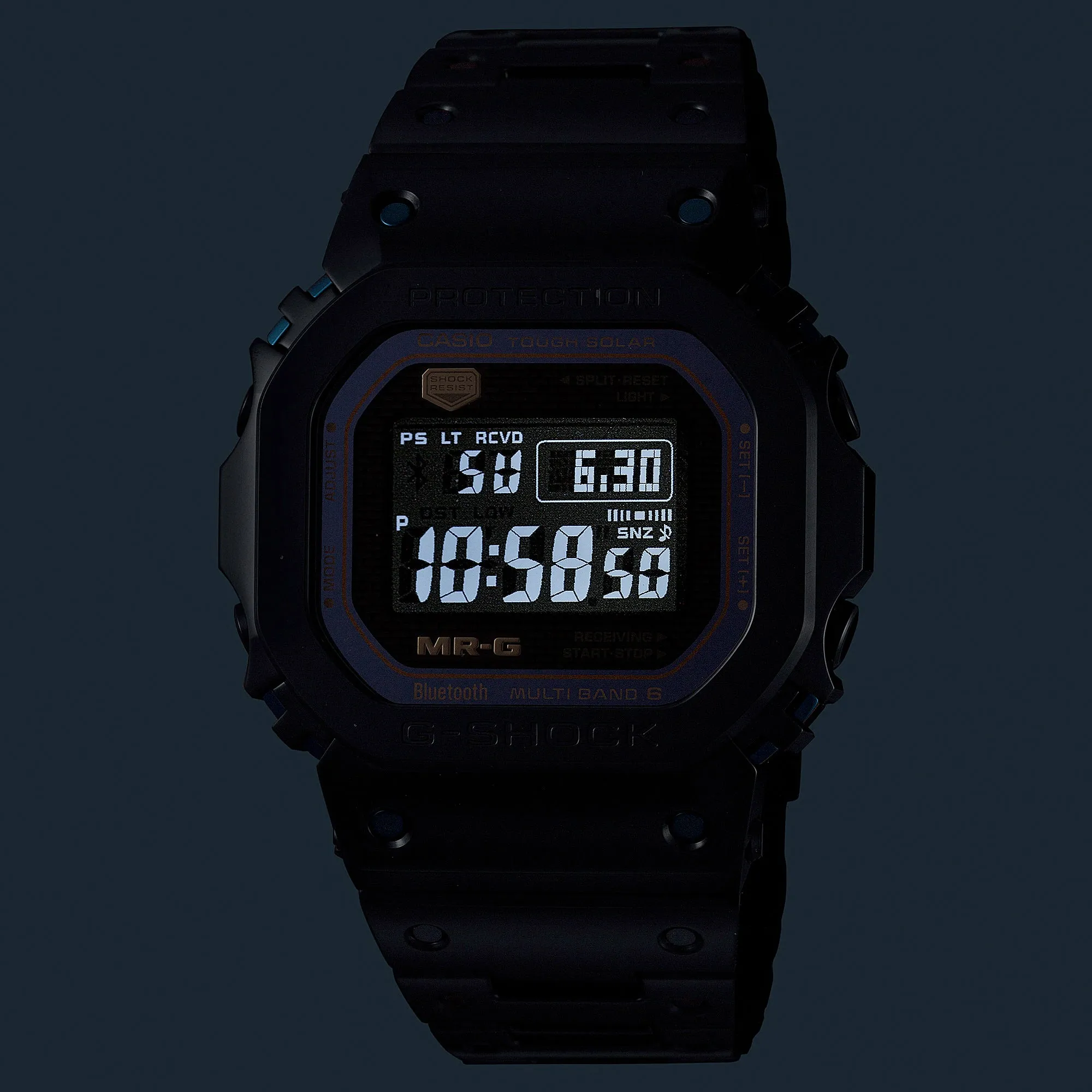 Casio G-SHOCK MRG "Ao Zumi" Blue Black Titanium Square MRGB5000-BA1 Watch Limited Edition
