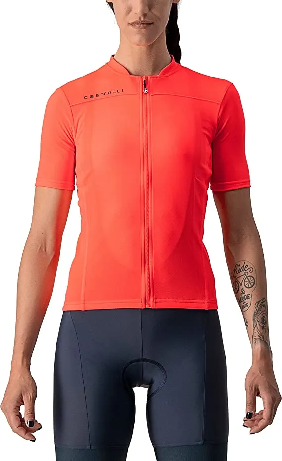 Castelli Anima 3 Jersey Women's -Brilliant Pink/Dark steel Blue
