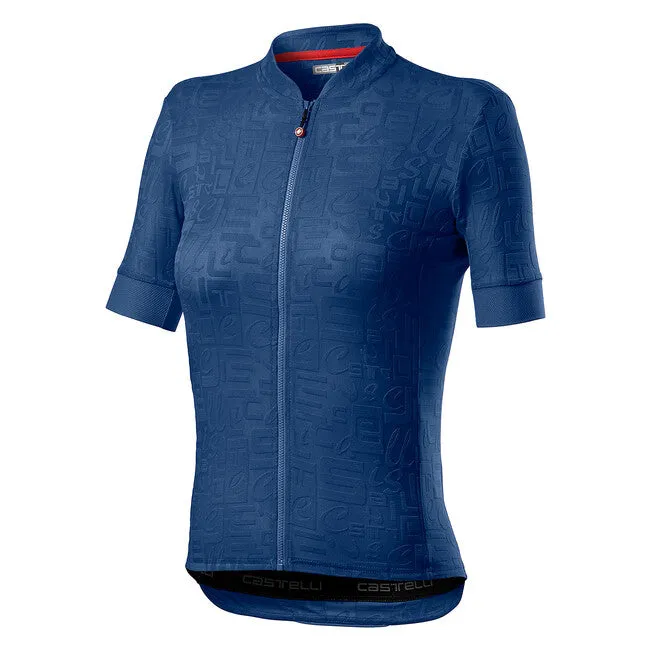 Castelli Promessa Jacquard Womens Jersey - Agate Blue