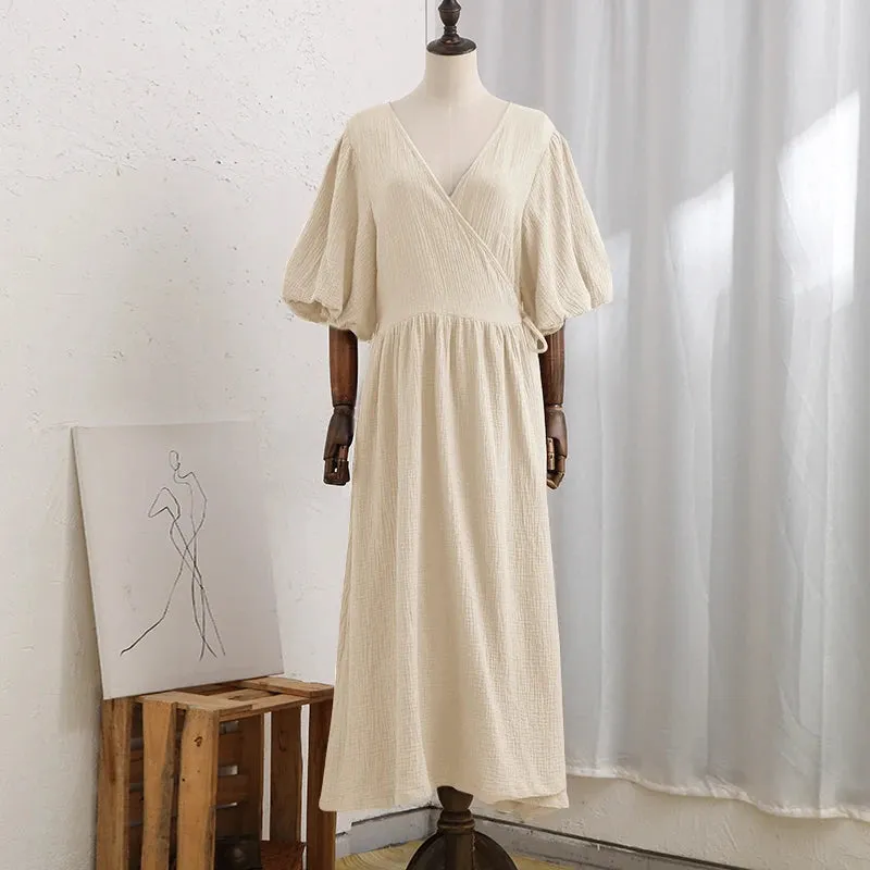 Casual 100% Cotton Women's Dress