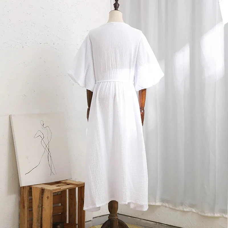 Casual 100% Cotton Women's Dress